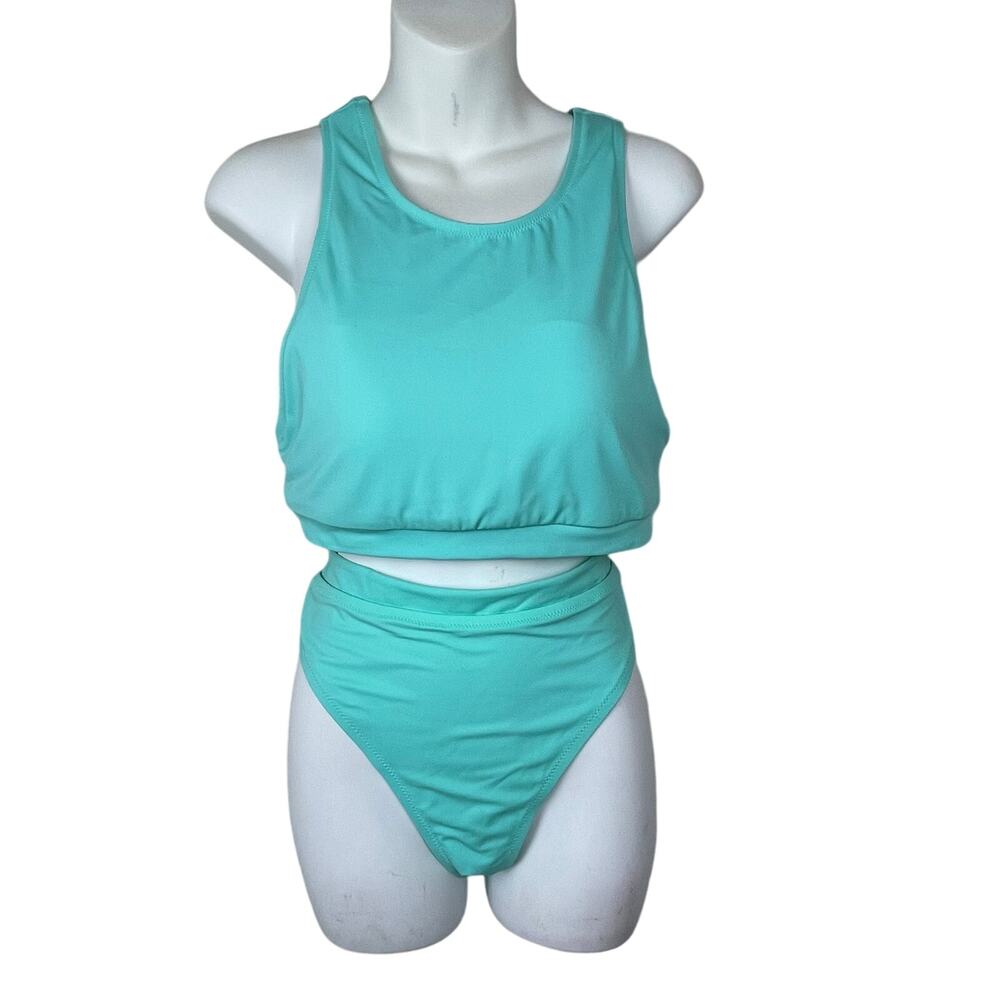 Victoria's Secret Tankini Swimsuit Size L – Turquoise Two-Piece Set